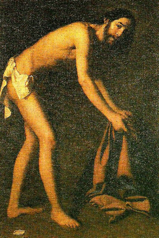 Francisco de Zurbaran christ recovers his tunic after being whipped